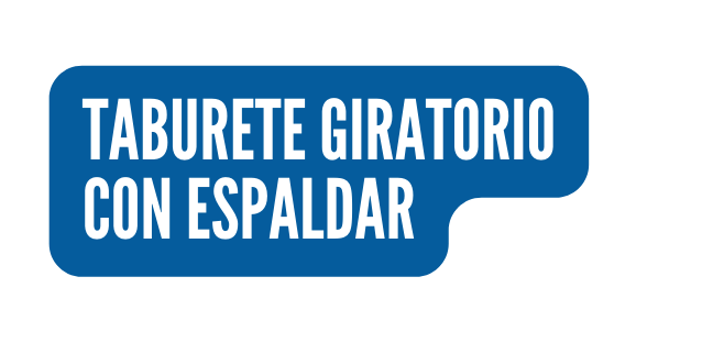 TABURETE GIRATORIO CON ESPALDAR