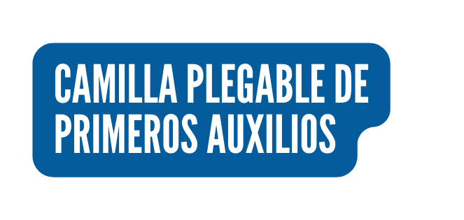 Camilla plegable de Primeros Auxilios